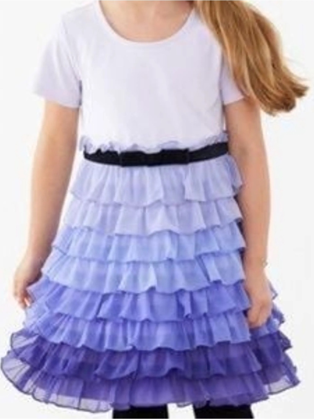 Hanna Andersson purple ruffle dress | size 150 US 12 years lilac spring